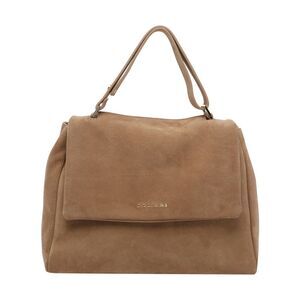 Orciani Women Medium Suede Peach Sveva Handbag
